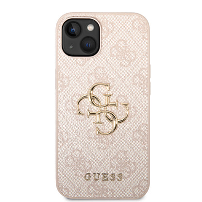 Futrola za Apple iPhone 14, Guess, 4G Metal Logo, Roze
