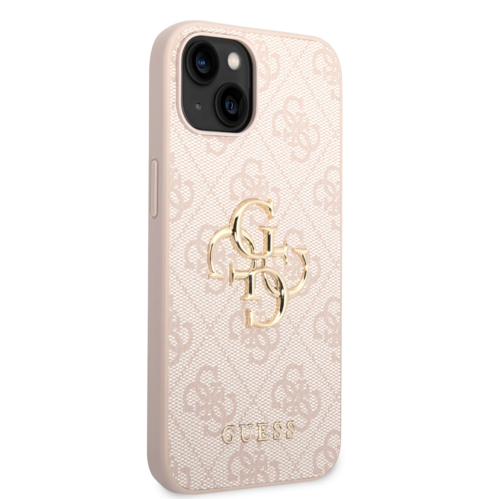 Futrola za Apple iPhone 14, Guess, 4G Metal Logo, Roze