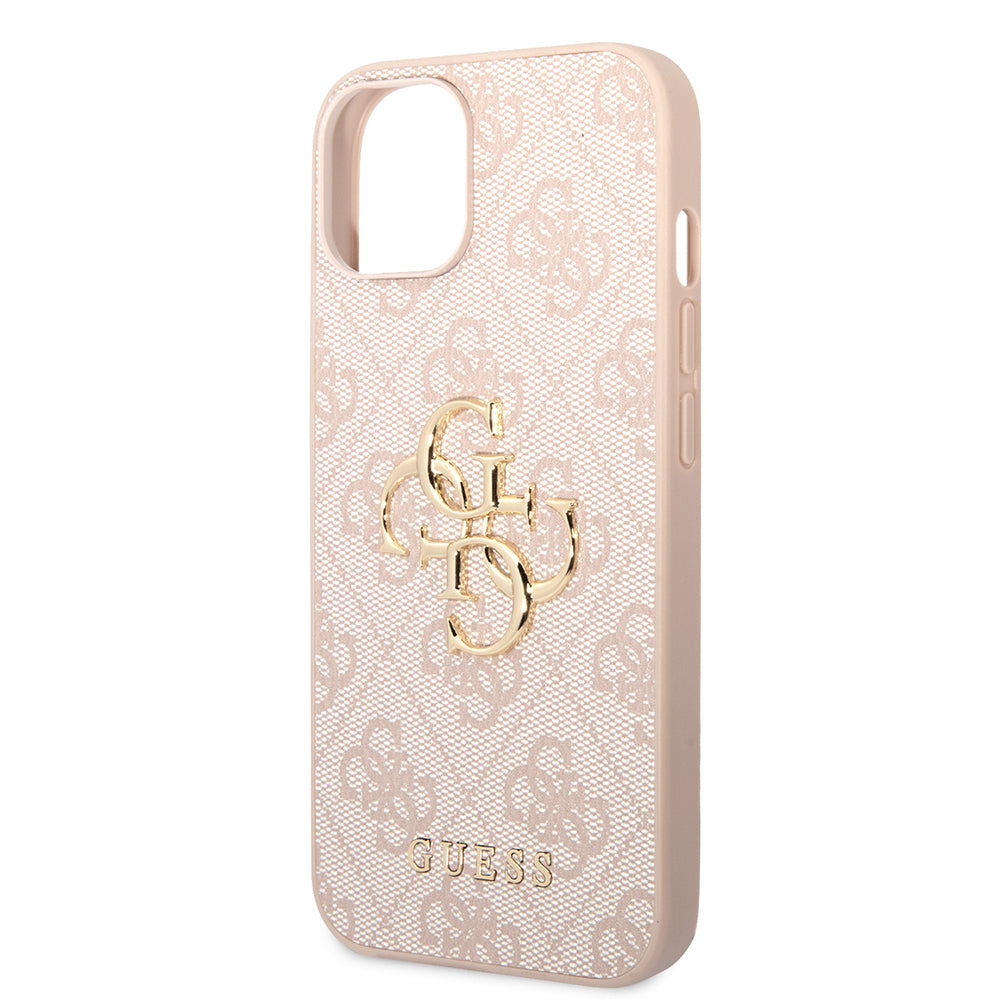 Futrola za Apple iPhone 14, Guess, 4G Metal Logo, Roze