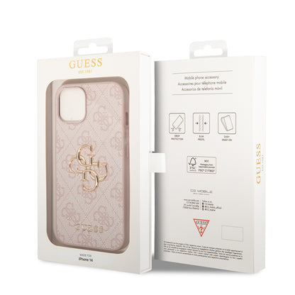 Futrola za Apple iPhone 14, Guess, 4G Metal Logo, Roze