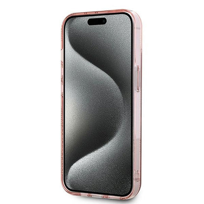 Futrola za Apple iPhone 14, Karl Lagerfeld, IML Luxury Monogram Choupette's Head, Roze
