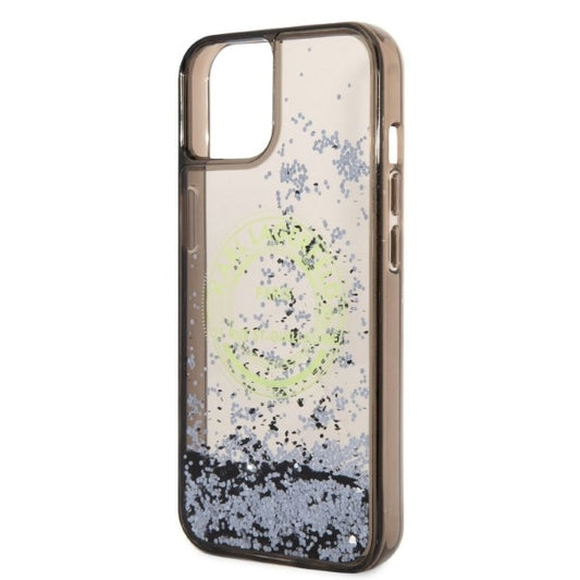 Futrola za Apple iPhone 14, Karl Lagerfeld, Liquid Glitter RSG, Crna