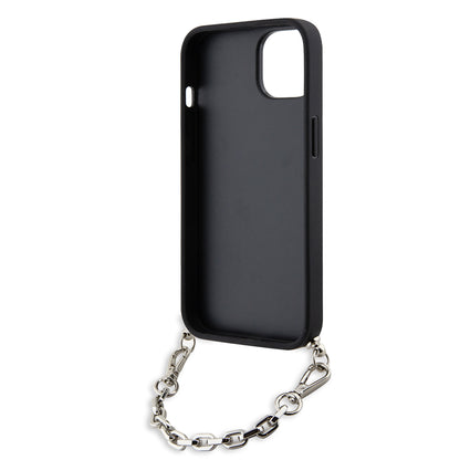 Futrola za Apple iPhone 14, Karl Lagerfeld, Saffiano Monogram Chain, Crna