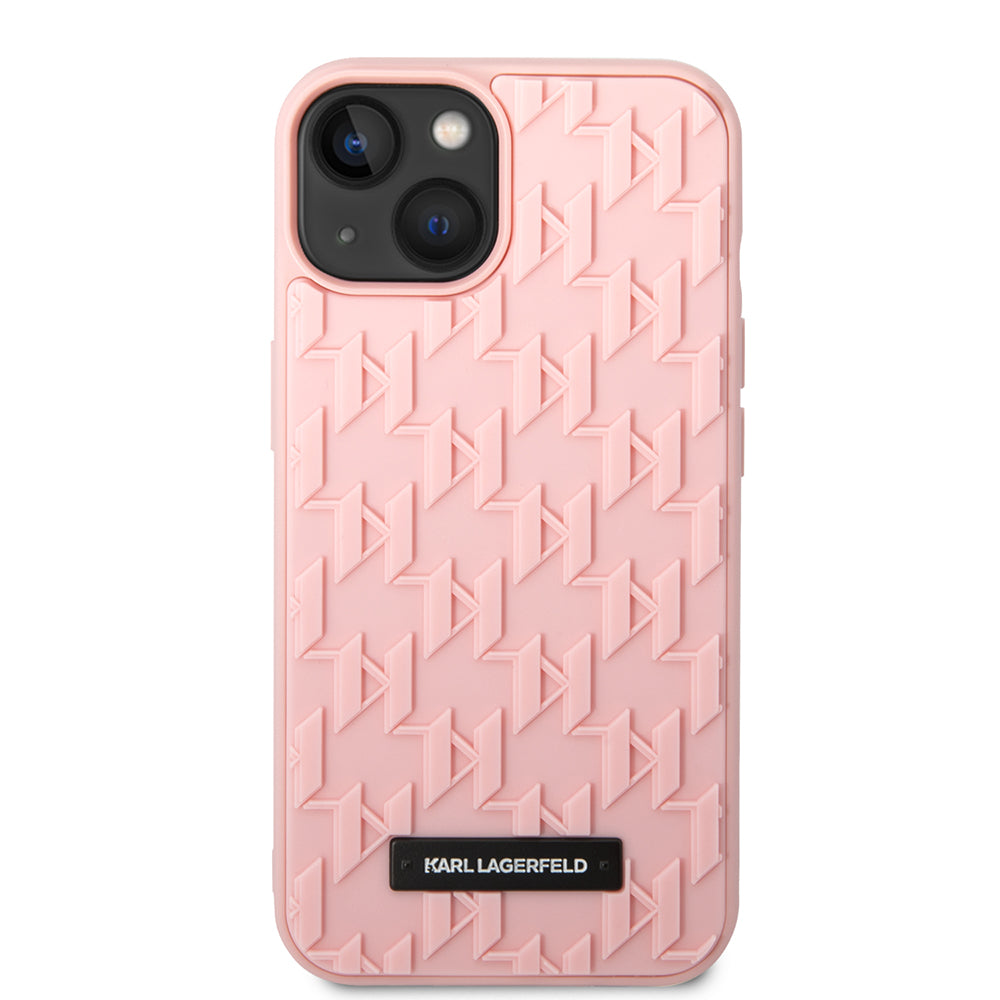 Futrola za Apple iPhone 14 Plus, Karl Lagerfeld, 3D Monogram, Roze