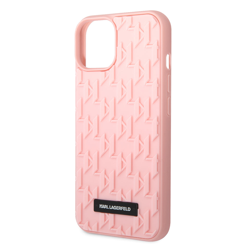 Futrola za Apple iPhone 14 Plus, Karl Lagerfeld, 3D Monogram, Roze