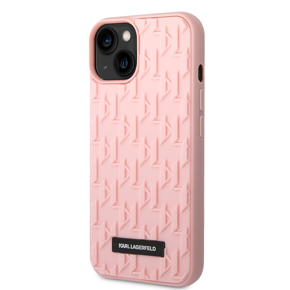 Futrola za Apple iPhone 14 Plus, Karl Lagerfeld, 3D Monogram, Roze