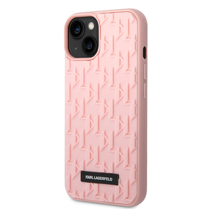 Futrola za Apple iPhone 14 Plus, Karl Lagerfeld, 3D Monogram, Roze