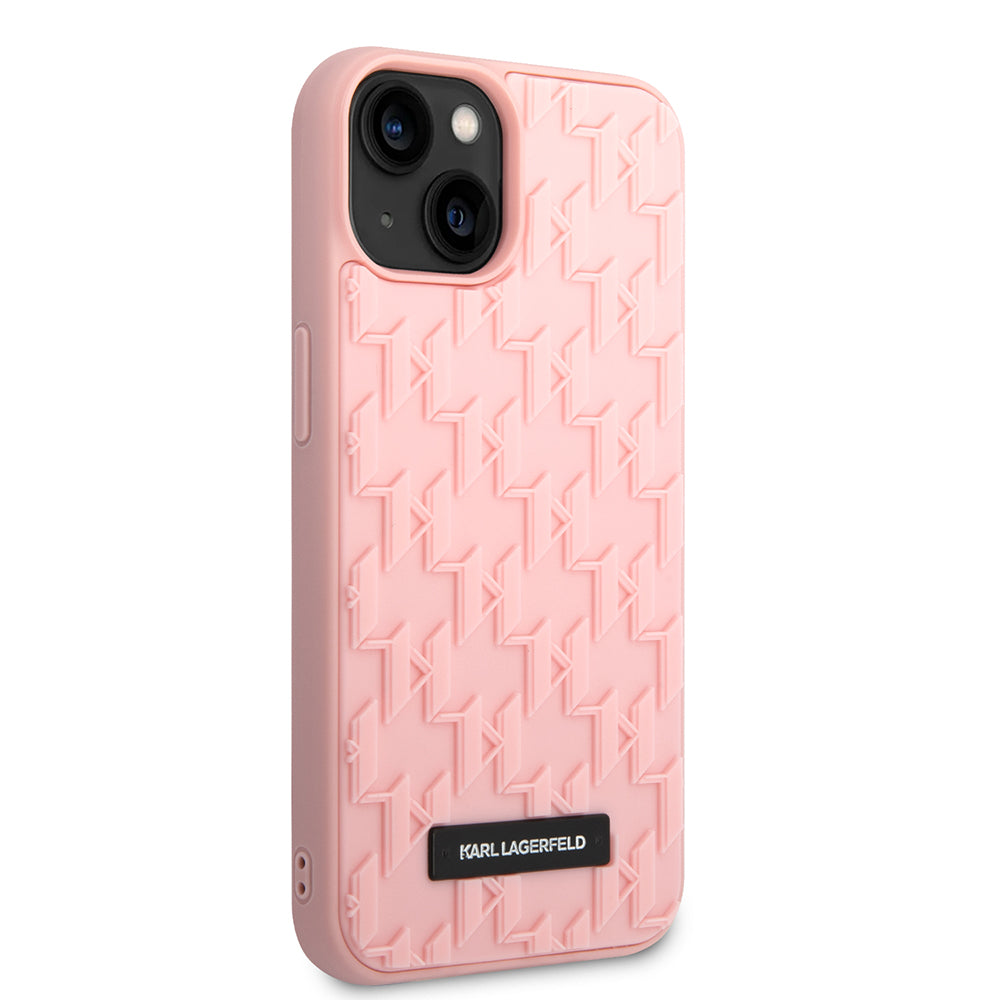 Futrola za Apple iPhone 14 Plus, Karl Lagerfeld, 3D Monogram, Roze
