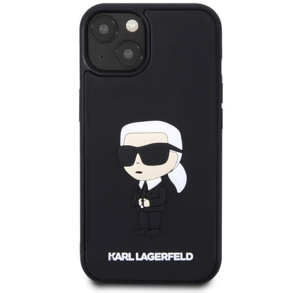 Futrola za Apple iPhone 14 Plus, Karl Lagerfeld, 3D Rubber Ikonik Karl, Crna