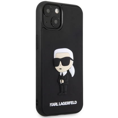 Futrola za Apple iPhone 14 Plus, Karl Lagerfeld, 3D Rubber Ikonik Karl, Crna