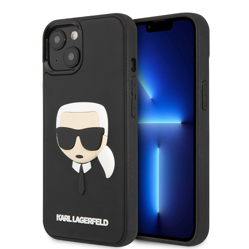 Futrola za Apple iPhone 14 Plus, Karl Lagerfeld, 3D Rubber Karl's Head, Crna