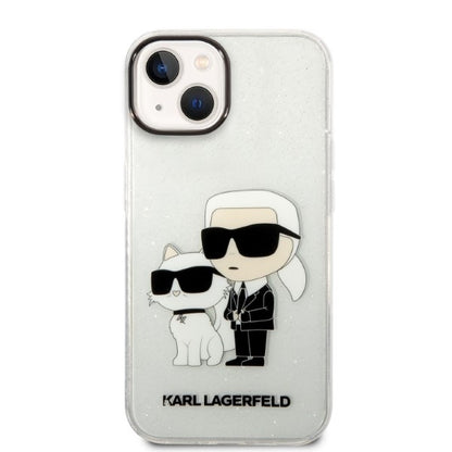 Futrola za Apple iPhone 14 Plus, Karl Lagerfeld, Glitter Karl & Choupette, Providna