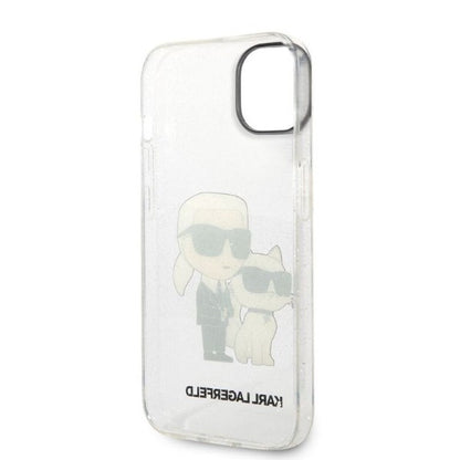 Futrola za Apple iPhone 14 Plus, Karl Lagerfeld, Glitter Karl & Choupette, Providna