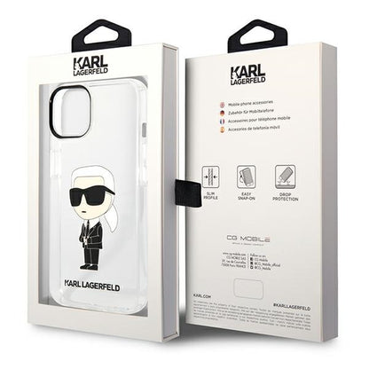 Futrola za Apple iPhone 14 Plus, Karl Lagerfeld, Ikonik Karl, Providna