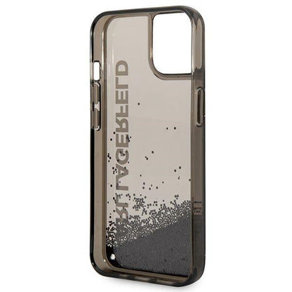 Futrola za Apple iPhone 14 Plus, Karl Lagerfeld, Liquid Glitter KL Logo, Crna