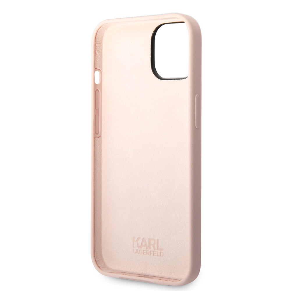 Futrola za Apple iPhone 14 Plus, Karl Lagerfeld, Silicone Karl's Head, Roze