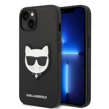 Futrola za Apple iPhone 14 Plus, Karl Lagerfeld, Saffiano Choupette's Head, Crna