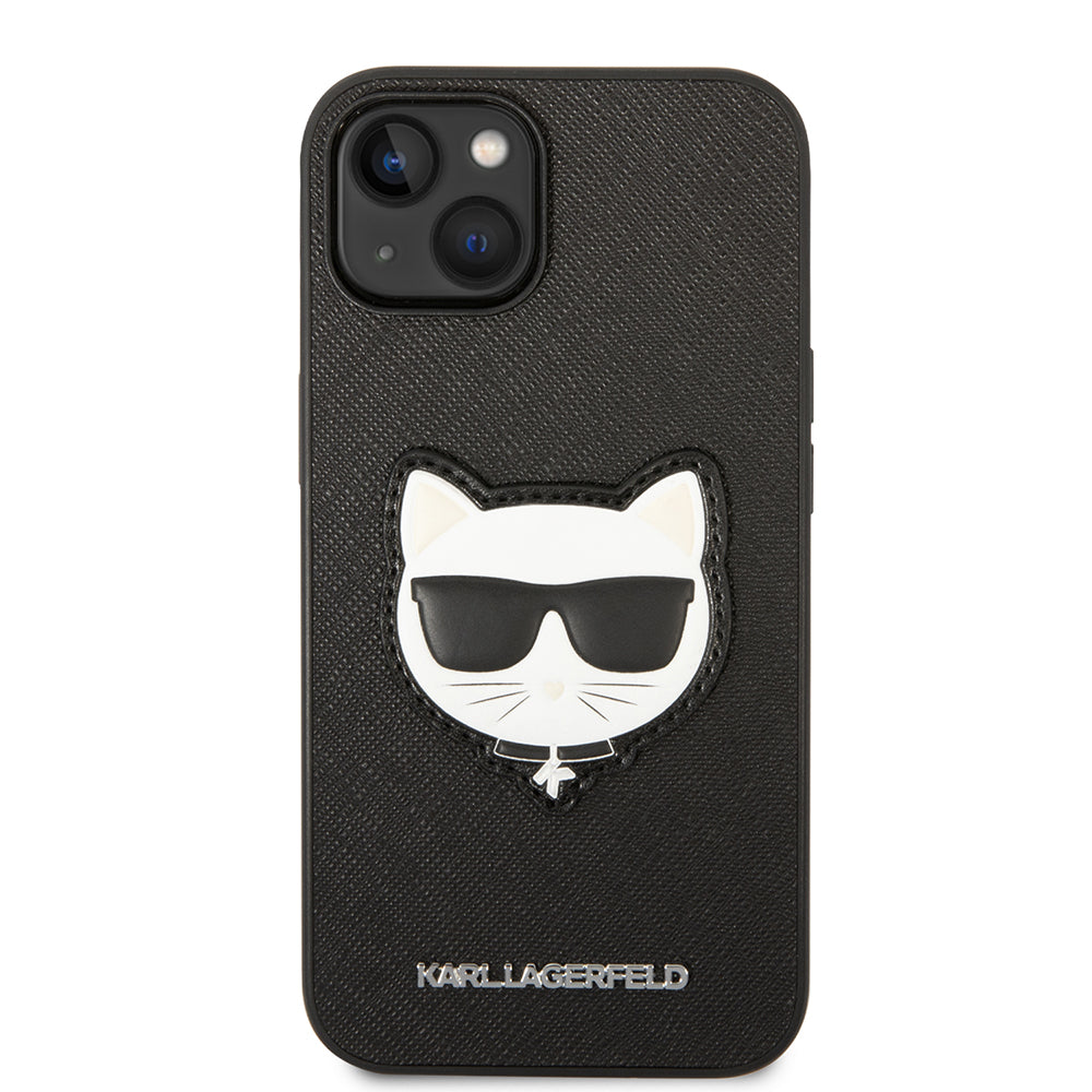 Futrola za Apple iPhone 14 Plus, Karl Lagerfeld, Saffiano Choupette's Head, Crna
