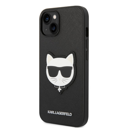 Futrola za Apple iPhone 14 Plus, Karl Lagerfeld, Saffiano Choupette's Head, Crna