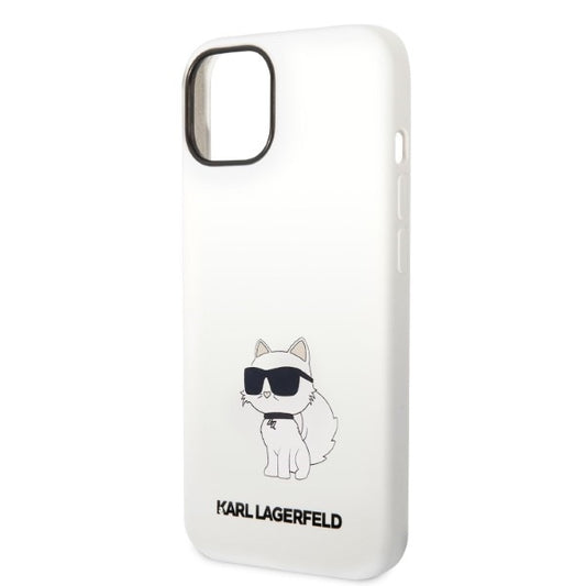 Futrola za Apple iPhone 14 Plus, Karl Lagerfeld, Silicone Choupette, Bela