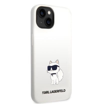 Futrola za Apple iPhone 14 Plus, Karl Lagerfeld, Silicone Choupette, Bela