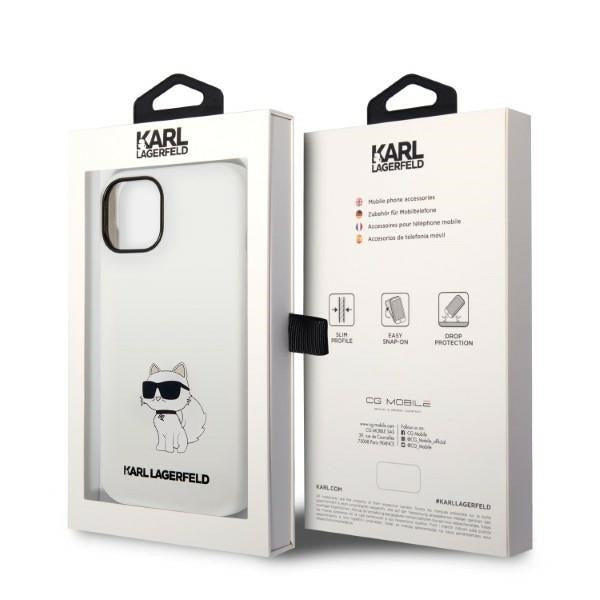 Futrola za Apple iPhone 14 Plus, Karl Lagerfeld, Silicone Choupette, Bela