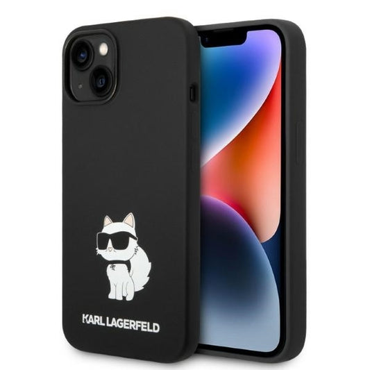 Futrola za Apple iPhone 14 Plus, Karl Lagerfeld, Silicone Choupette, Crna