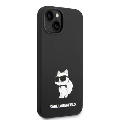 Futrola za Apple iPhone 14 Plus, Karl Lagerfeld, Silicone Choupette, Crna