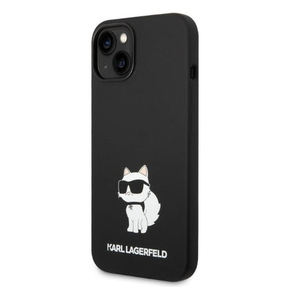 Futrola za Apple iPhone 14 Plus, Karl Lagerfeld, Silicone Choupette, Crna