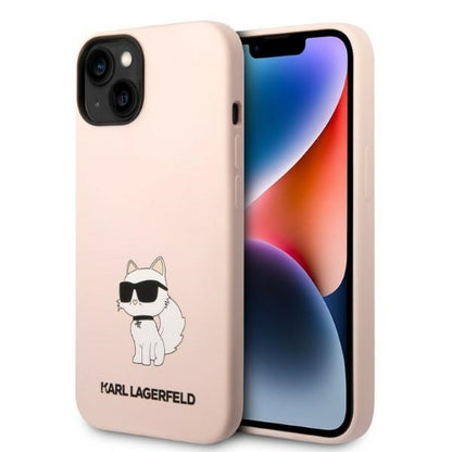 Futrola za Apple iPhone 14 Plus, Karl Lagerfeld, Silicone Choupette, Roze