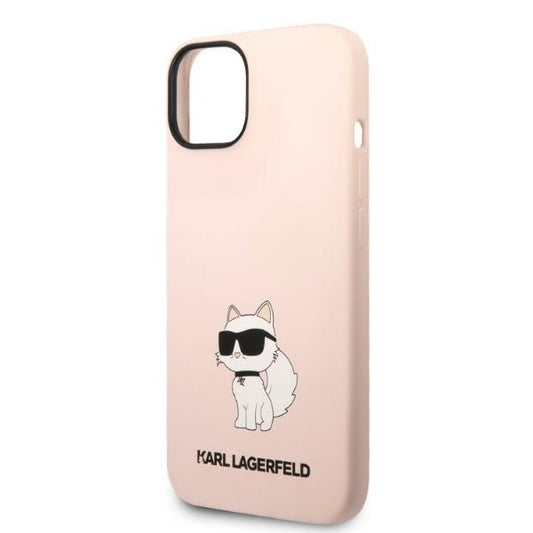 Futrola za Apple iPhone 14 Plus, Karl Lagerfeld, Silicone Choupette, Roze