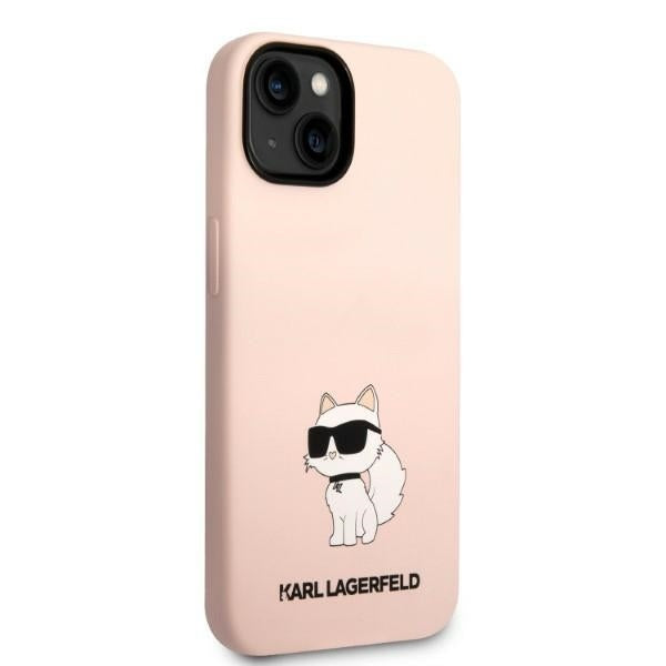 Futrola za Apple iPhone 14 Plus, Karl Lagerfeld, Silicone Choupette, Roze