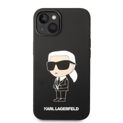 Futrola za Apple iPhone 14 Plus, Karl Lagerfeld, Silicone Ikonik Karl, Crna