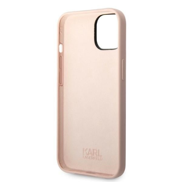 Futrola za Apple iPhone 14 Plus, Karl Lagerfeld, Silicone Ikonik Karl, Roze