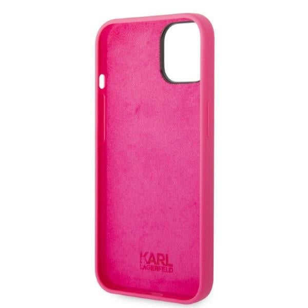 Futrola za Apple iPhone 14 Plus, Karl Lagerfeld, Silikonska RSG, Roze