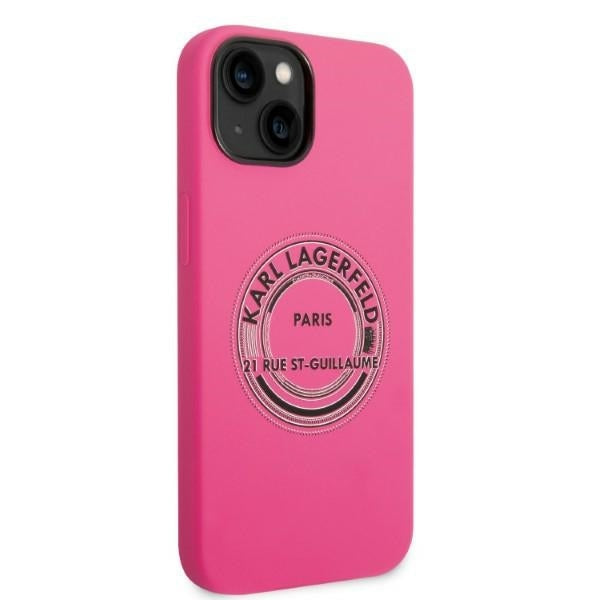 Futrola za Apple iPhone 14 Plus, Karl Lagerfeld, Silikonska RSG, Roze