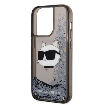 Futrola za Apple iPhone 14 Pro, Karl Lagerfeld, Glitter Choupette's Head, Crna