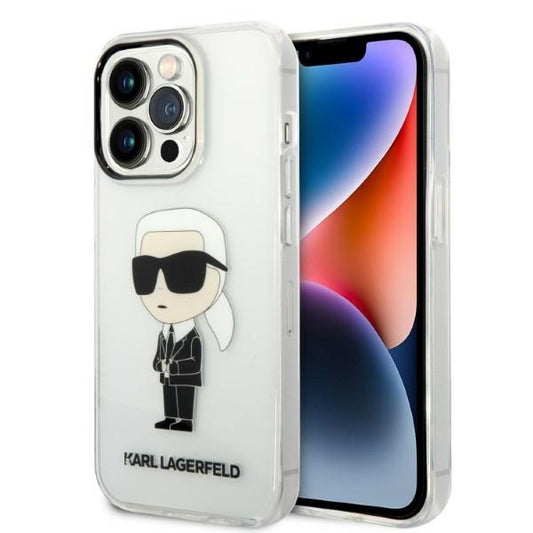 Futrola za Apple iPhone 14 Pro, Karl Lagerfeld, IML Ikonik NFT, Transparentna