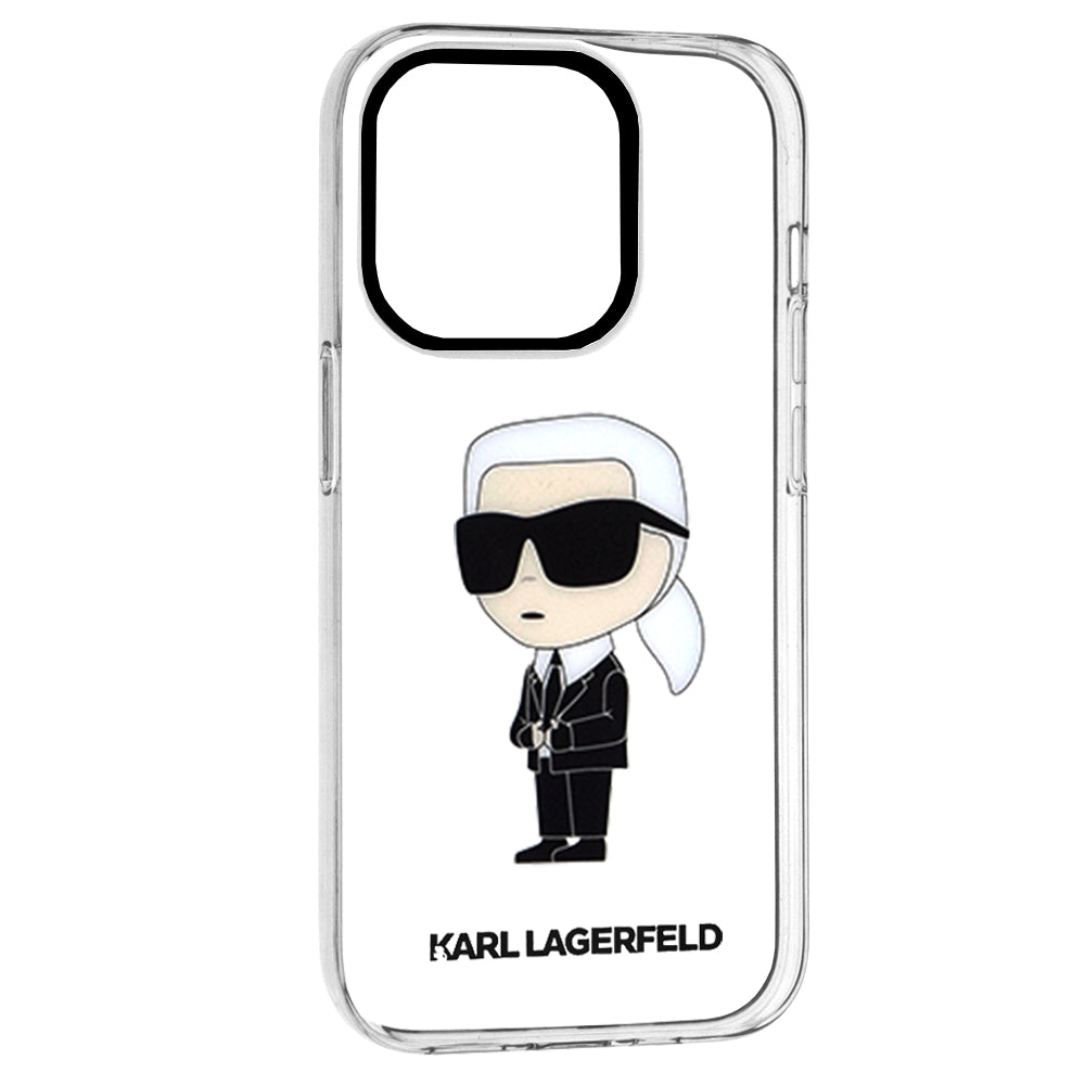 Futrola za Apple iPhone 14 Pro, Karl Lagerfeld, IML Ikonik NFT, Transparentna