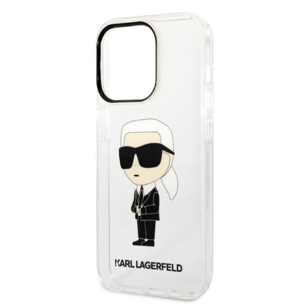 Futrola za Apple iPhone 14 Pro, Karl Lagerfeld, IML Ikonik NFT, Transparentna
