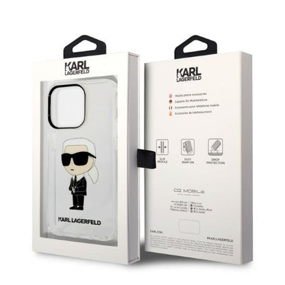 Futrola za Apple iPhone 14 Pro, Karl Lagerfeld, IML Ikonik NFT, Transparentna