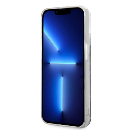 Futrola za Apple iPhone 14 Pro, Karl Lagerfeld, Liquid Glitter Monogram, Crna