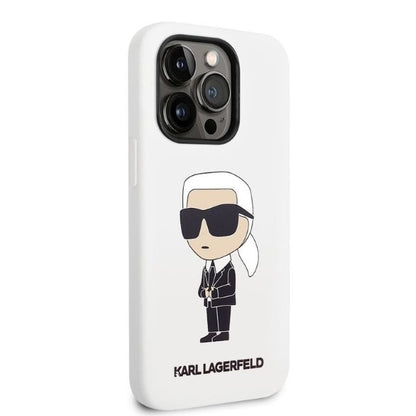 Futrola za Apple iPhone 14 Pro, Karl Lagerfeld, Silicone Ikonik NFT, Bela