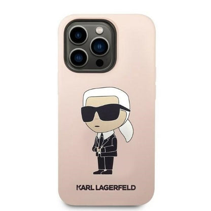 Futrola za Apple iPhone 14 Pro, Karl Lagerfeld, Silicone Ikonik NFT, Roze