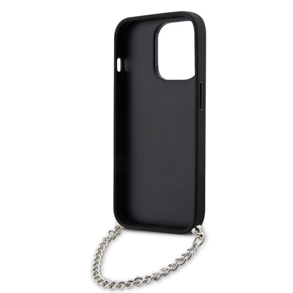 Futrola za Apple iPhone 14 Pro, Karl Lagerfeld, Saffiano Monogram Chain, Crna