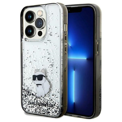 Futrola za Apple iPhone 14 Pro Max, Karl Lagerfeld, Liquid Glitter Choupette, Transparentna