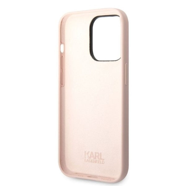 Futrola za Apple iPhone 14 Pro Max, Karl Lagerfeld, Silicone Ikonik NFT, Roze
