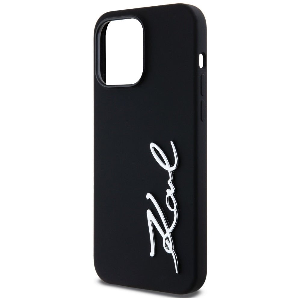 Futrola za Apple iPhone 14 Pro Max, Karl Lagerfeld, Silicone Script, Crna