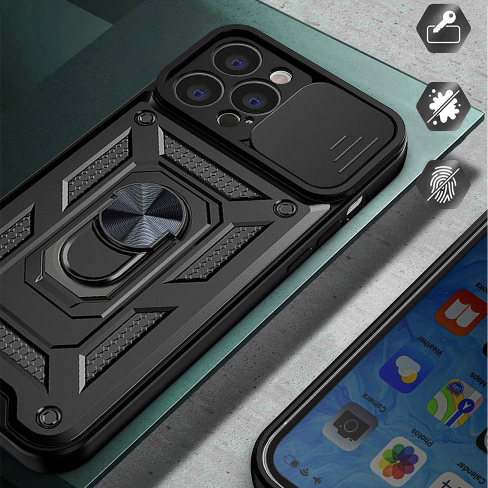 Futrola za Apple iPhone 14 Pro Max, Techsuit, CamShield, Crna