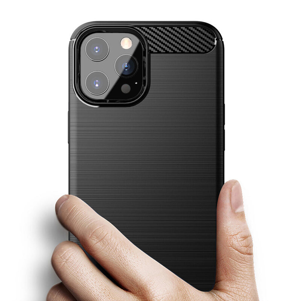 Futrola za Apple iPhone 14 Pro Max, Techsuit, Karbon, Crna